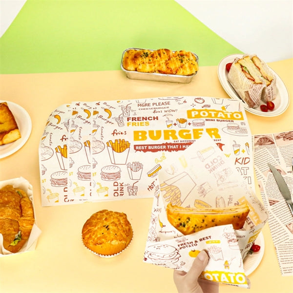 Hamburger Greaseproof Wrapping Paper