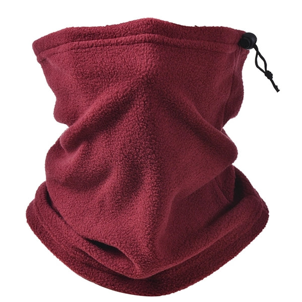 3 in 1 Beanie Hat Neck Gaiter Mask with Drawstring
