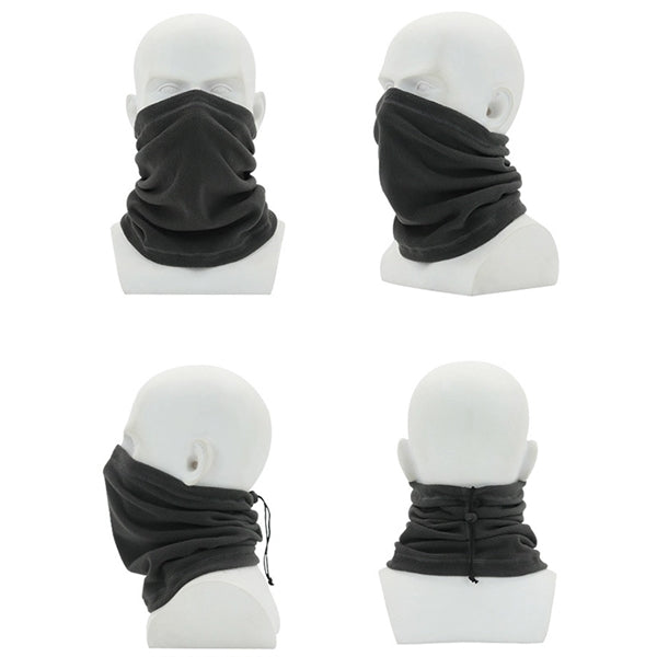 3 in 1 Beanie Hat Neck Gaiter Mask with Drawstring