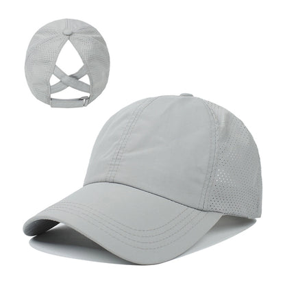 Criss Cross Ponytail Baseball Cap