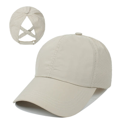Criss Cross Ponytail Baseball Cap