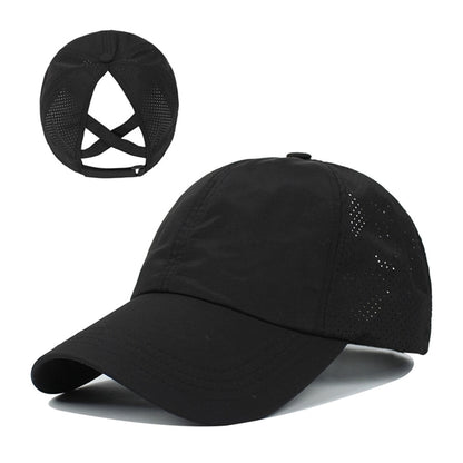 Criss Cross Ponytail Baseball Cap