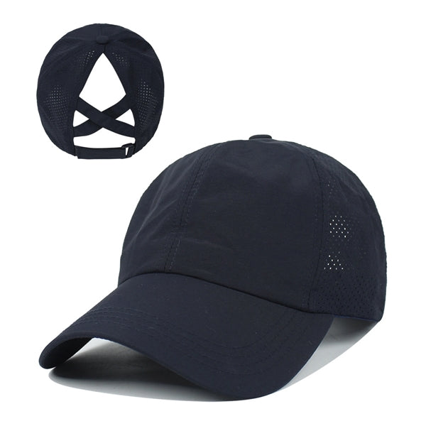 Criss Cross Ponytail Baseball Cap