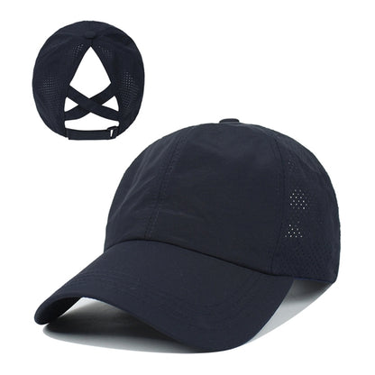 Criss Cross Ponytail Baseball Cap