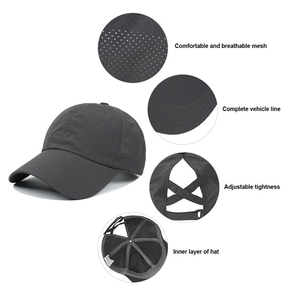 Criss Cross Ponytail Baseball Cap