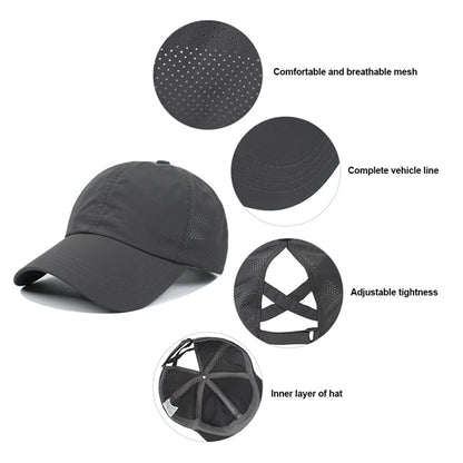 Criss Cross Ponytail Baseball Cap