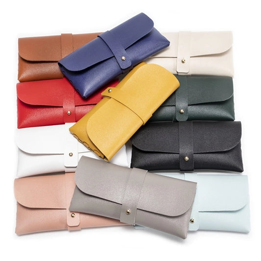 Portable Leather Glasses Case