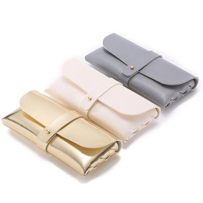 Portable Leather Glasses Case