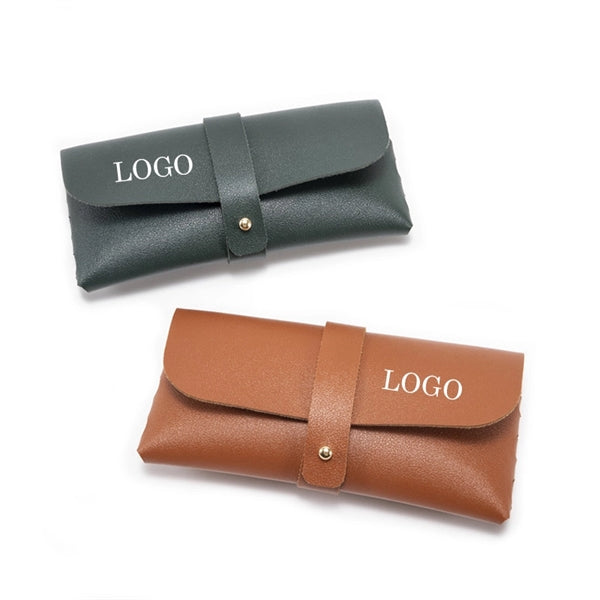 Portable Leather Glasses Case