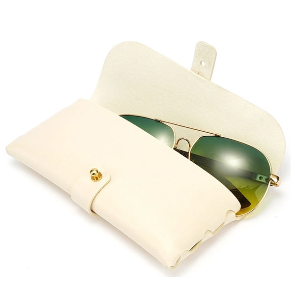 Portable Leather Glasses Case