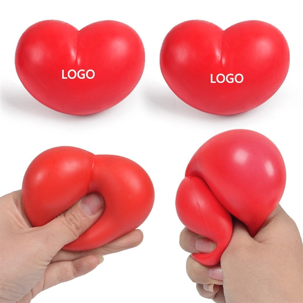 Custom Heart Shaped Stress Reliever Balls