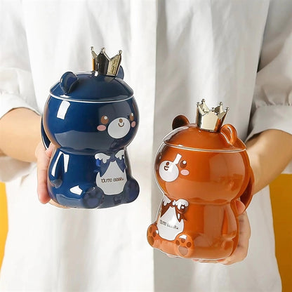 17 oz.Cute Bear Ceramic Mug with Handle