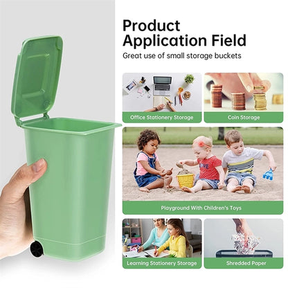 Mini Desk Trash Bin with Lid