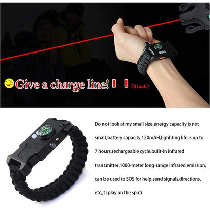 Multifunctional SOS Survival Bracelet