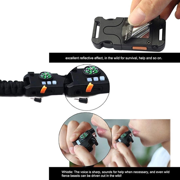 Multifunctional SOS Survival Bracelet