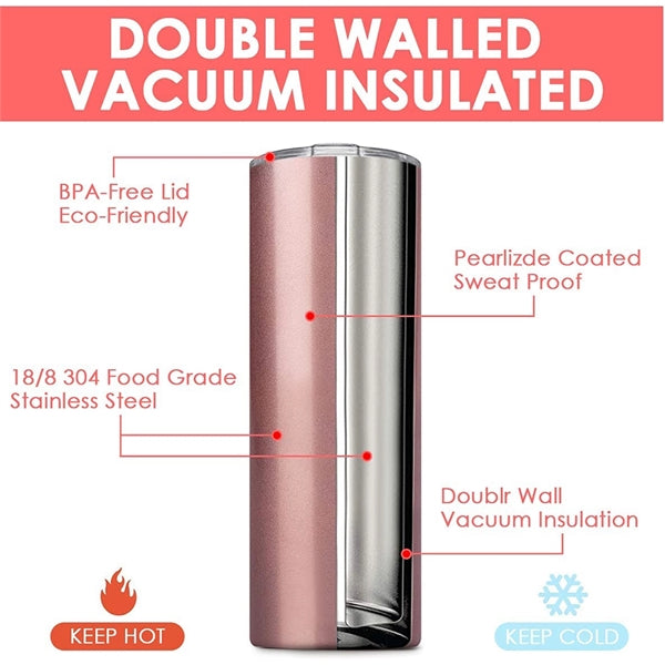 Stainless Steel Skinny Tumbler 20oz