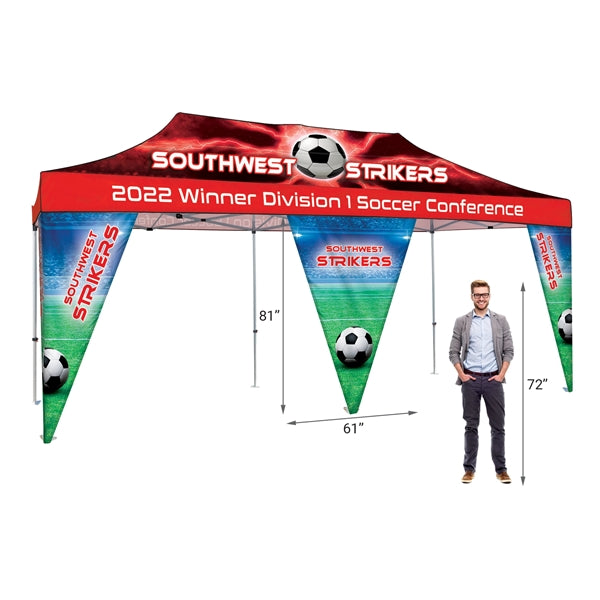 20' Premium Tent Corner Banner Set