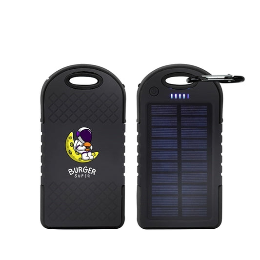 4000 MAH SOLAR POWER BANK WITH CARABINER