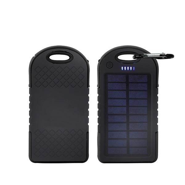 4000 MAH SOLAR POWER BANK WITH CARABINER