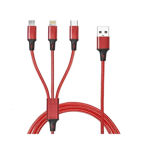 Taft Avenue 3 in 1 Nylon Braided Charging Cable
