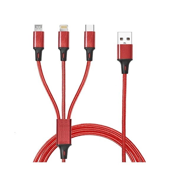 Taft Avenue 3 in 1 Nylon Braided Charging Cable