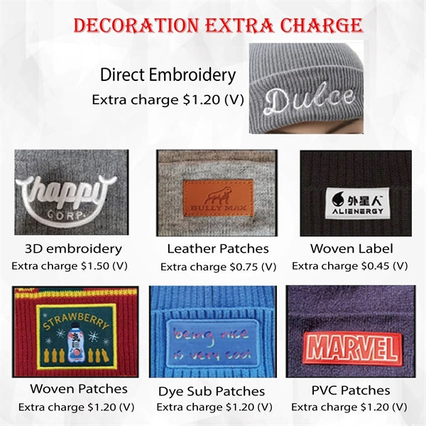 3 way Dual Layer Custom Sublimation beanie