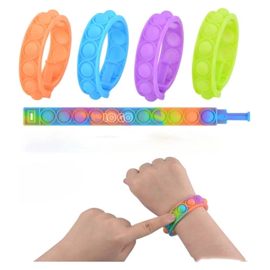 Stress Relief Silicone Push Pop Bubble Bracelet