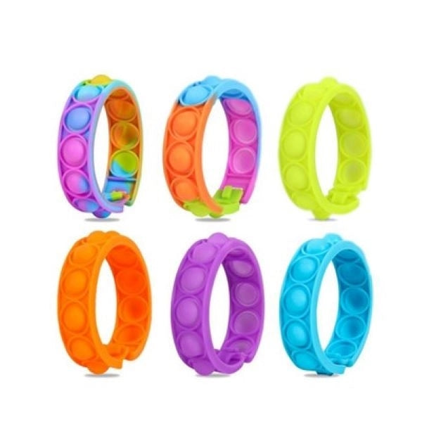 Stress Relief Silicone Push Pop Bubble Bracelet