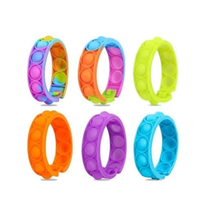 Stress Relief Silicone Push Pop Bubble Bracelet