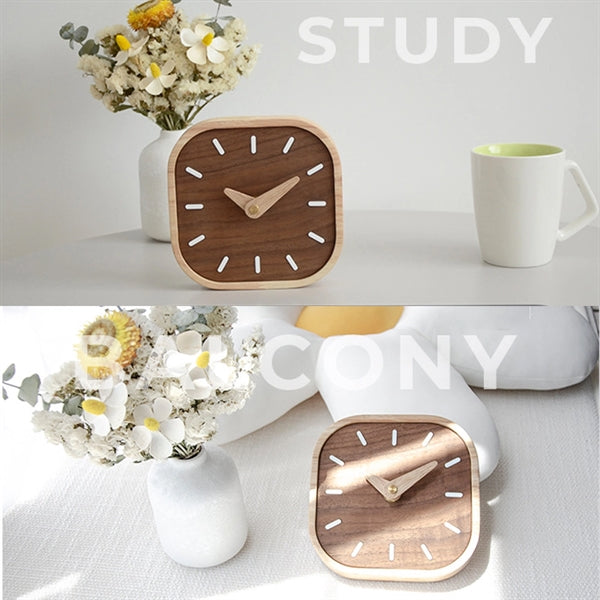 Black Walnut Wood Clock