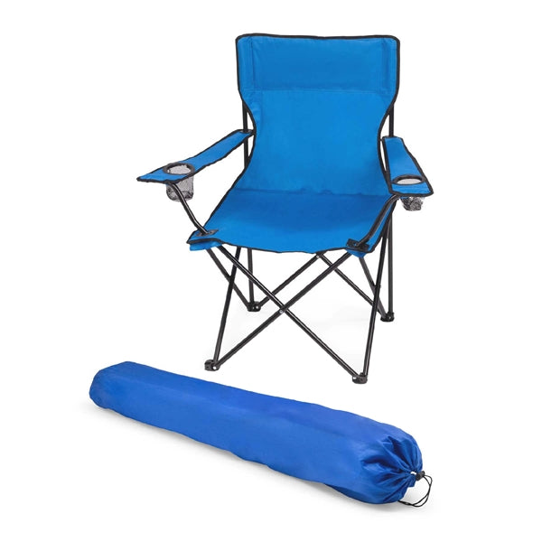 Portable Folding Chair w/ Cup Holders&Carry Bag,Holds 300lbs