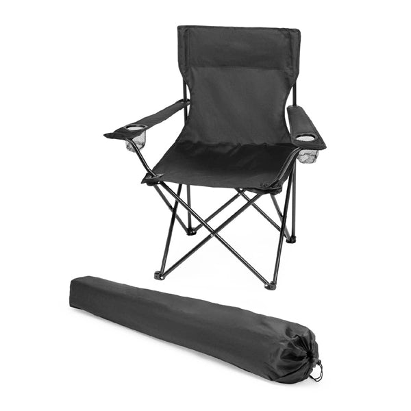 Portable Folding Chair w/ Cup Holders&Carry Bag,Holds 300lbs