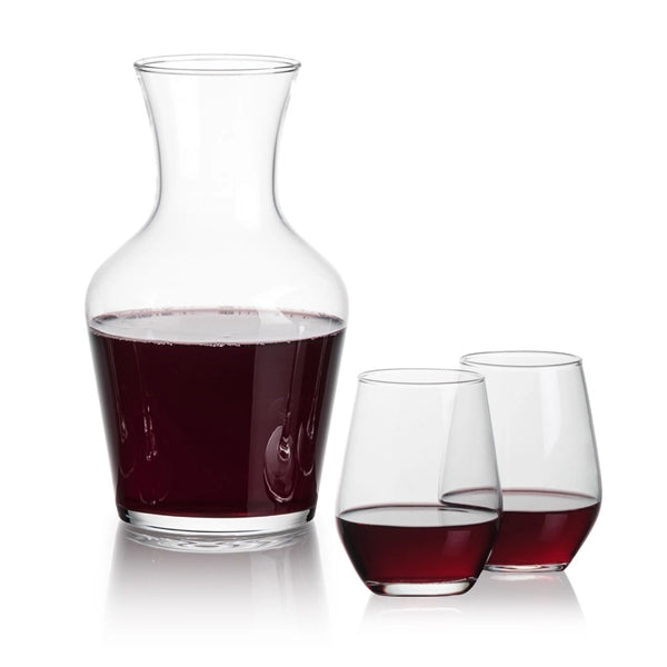 Summit Carafe & Mandelay Stemless Wine Set