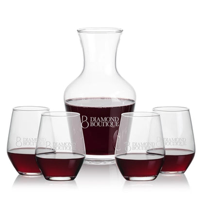 Summit Carafe & Mandelay Stemless Wine Set
