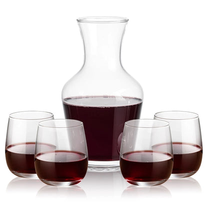 Summit Carafe & Crestview Stemless Wine Set