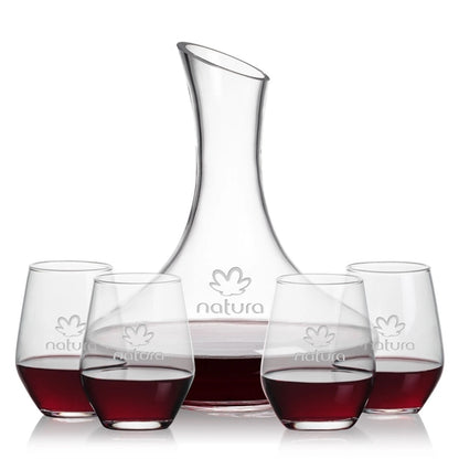Kanata Carafe & Mandelay Stemless Wine