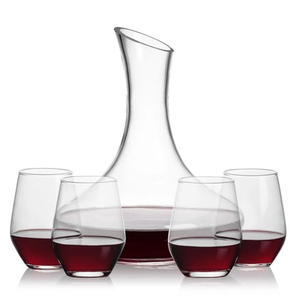Kanata Carafe & Mandelay Stemless Wine