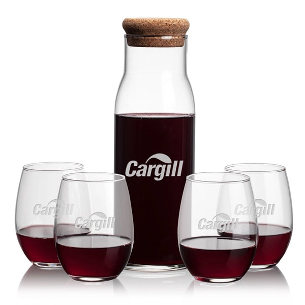 Aviston Carafe & Stanford Stemless Wine