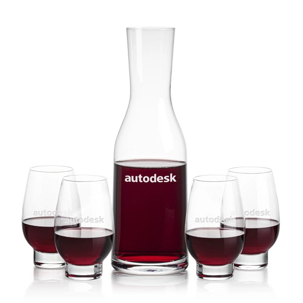 Caldmore Carafe & Glenarden Footed Wine