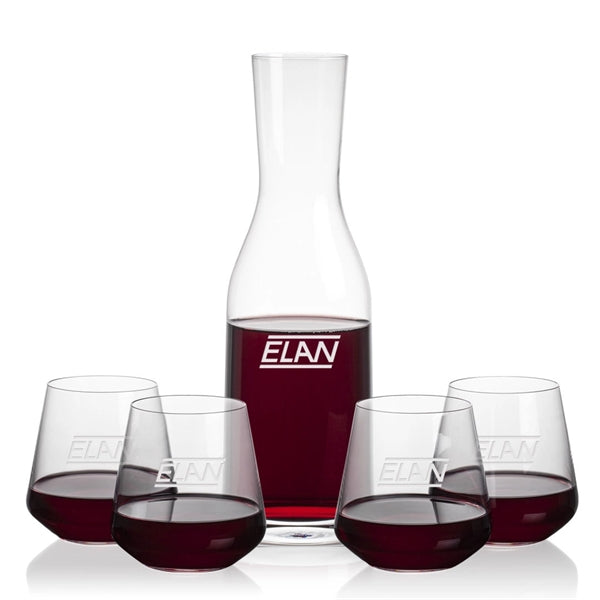 Caldmore Carafe & Cannes Stemless Wine