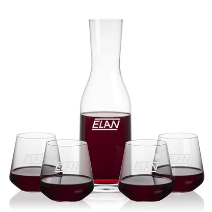 Caldmore Carafe & Cannes Stemless Wine