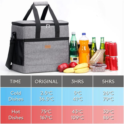 12-Can Double Zip IceChip Cooler Bag Both Side Mesh Pocket