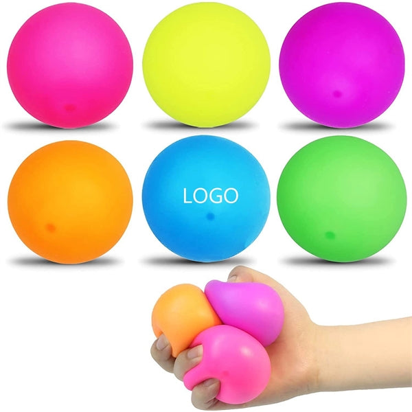 Pure Color Round Shape Stress Reliever Ball Toy