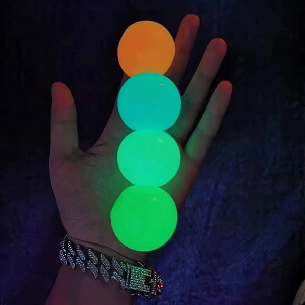 Glow In The Dark Round Shape Stress Relief Toy Ball