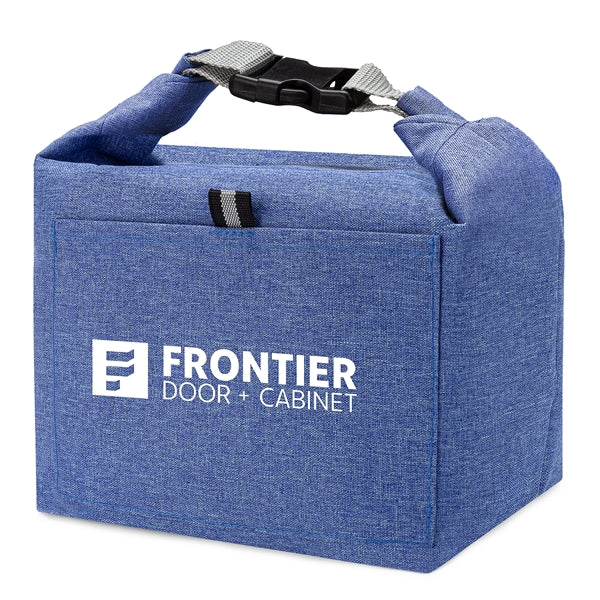 Insulated Lunch Cooler Bag w/ Exterior Pocket & Air Tight Se