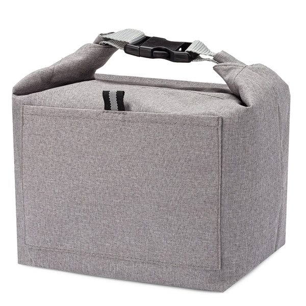 Insulated Lunch Cooler Bag w/ Exterior Pocket & Air Tight Se