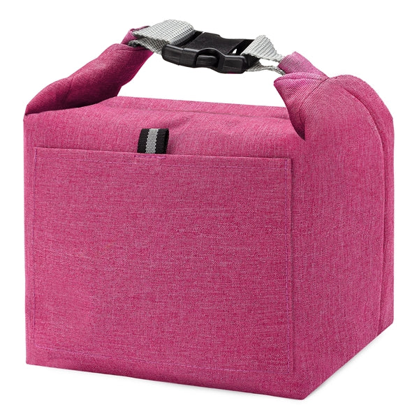 Insulated Lunch Cooler Bag w/ Exterior Pocket & Air Tight Se