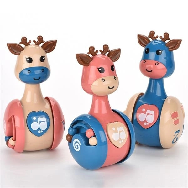 Baby Educational Toys Cartoon deer Sliding Tumbler
