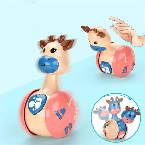 Baby Educational Toys Cartoon deer Sliding Tumbler