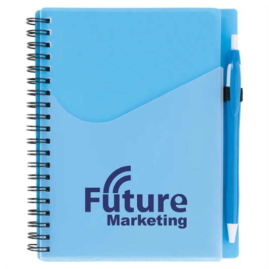 Custom Wave Pocket Notebooks with Pen